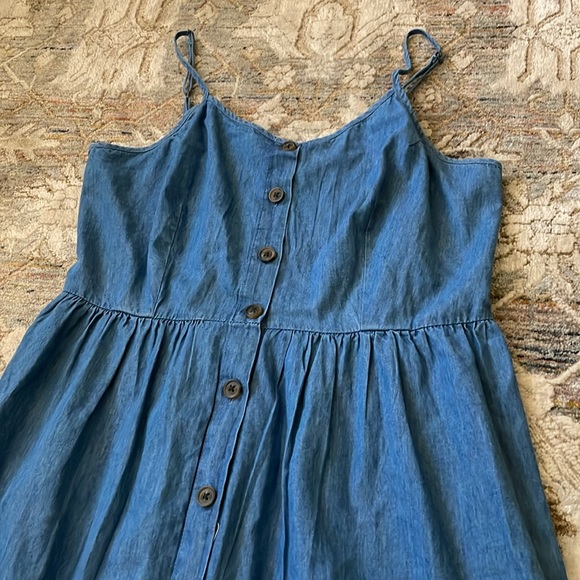 Denim midi dress - Picture 2 of 4